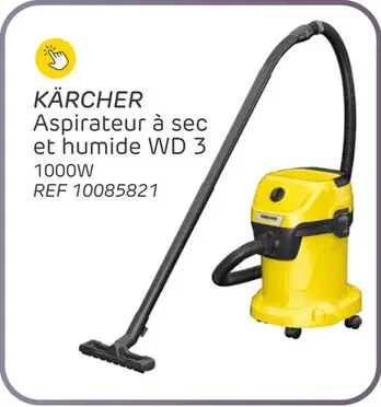 Offre: Aspirateur eau et poussières kärcher wd 3 1000w