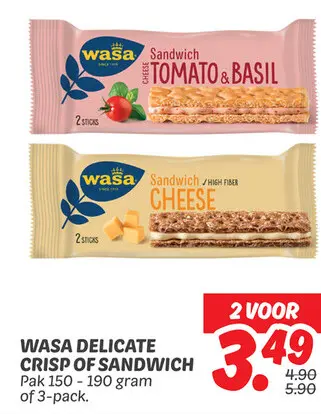 Aanbieding: Delicate crisp of sandwich