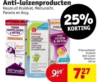 Aanbieding: Anti-luizenproducten