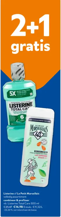 Promotie: Listerine of Le Petit Marseillais