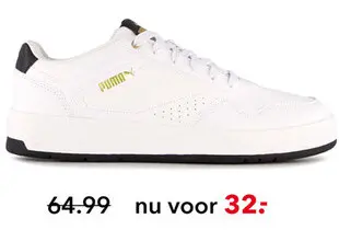 Aanbieding: Puma Court Classic heren sneakers wit zwart