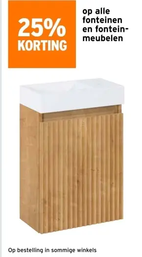 Aanbieding: fonteinen en fonteinmeubelen