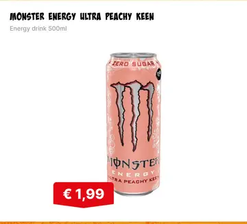 Aanbieding: Monster energy ultra peachy keen