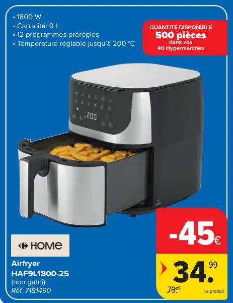 Offre: Airfryer