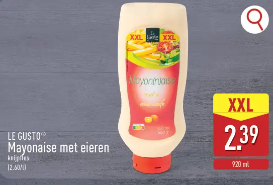 Promotie: Mayonaise met eieren