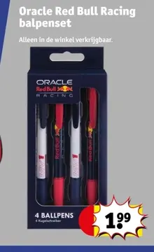 Aanbieding: Oracle Red Bull Racing balpenset