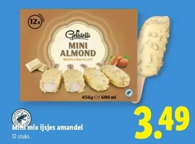 Aanbieding: Mini mix ijsjes amandel