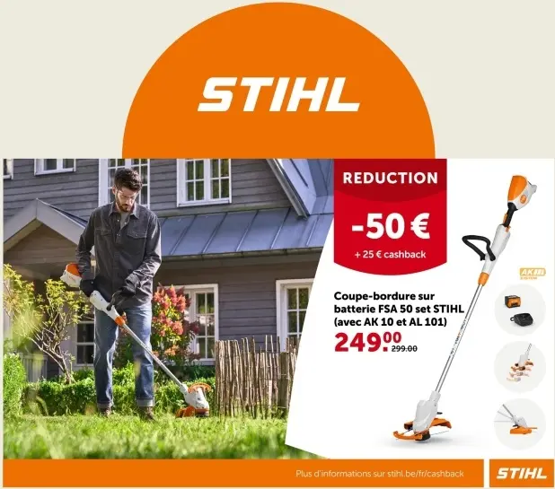 Offre: Coupe-bordure sur batterie FSA 50 set