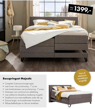 Aanbieding: Boxspringset Majestic