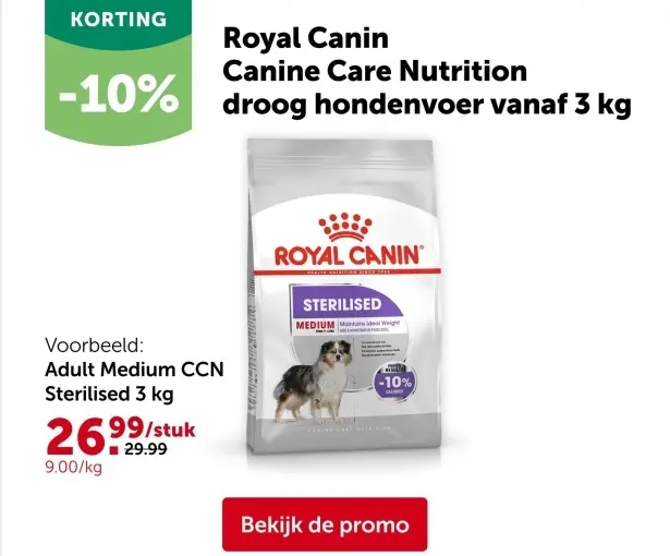 Promotie: Canine Care Nutrition droog hondenvoer vanaf 3kg