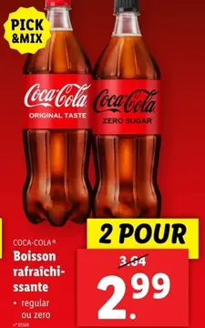 Offre: Coca-Cola Boisson rafraîchissante