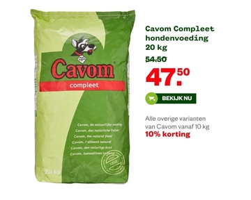 Aanbieding: Cavom Compleet hondenvoeding
