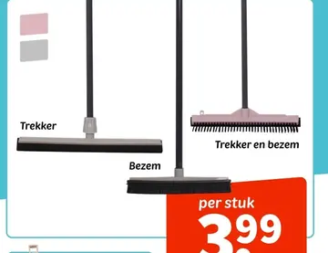 Aanbieding: Trekker en bezem
