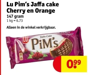 Promotie: Jaffa cake Cherry en Orange