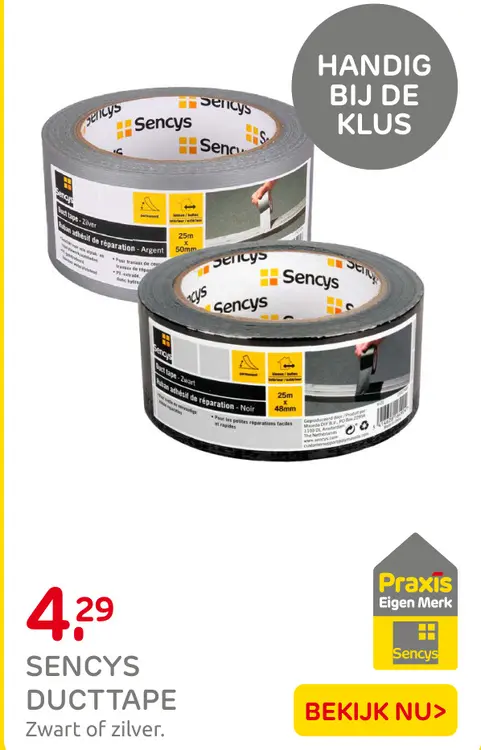 Aanbieding: Sencys ducttape