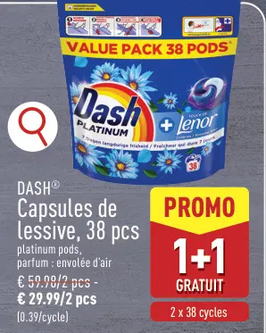 Offre: DASH® Capsules de lessive