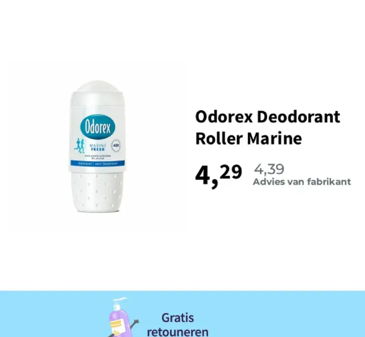Promotie: Deodorant Roller Marine