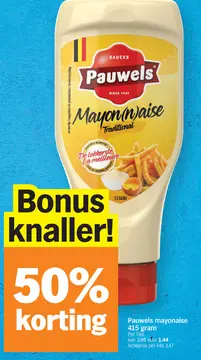 Aanbieding: Pauwels mayonaise