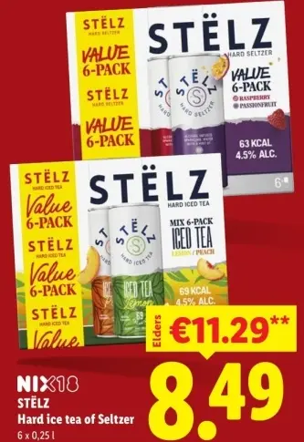 Aanbieding: Hard ice tea of Seltzer