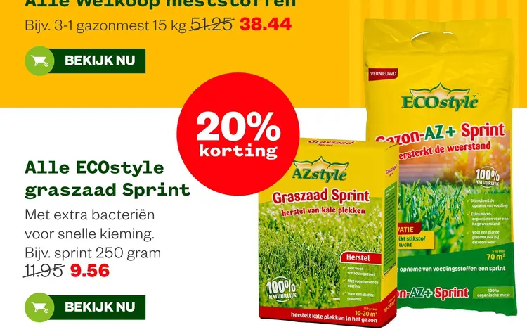 Aanbieding: Alle ECOstyle graszaad Sprint