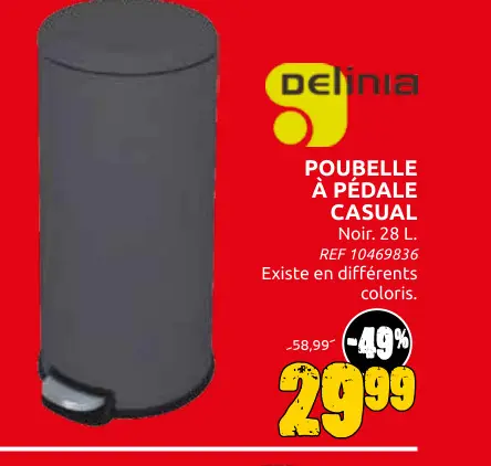 Offre: Poubelle à pédale casual