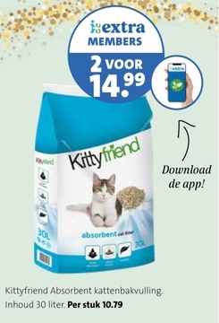 Aanbieding: Kittyfriend Absorbent kattenbakvulling