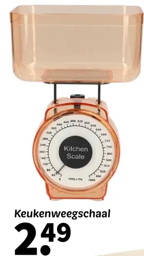 Promotie: Keukenweegschaal