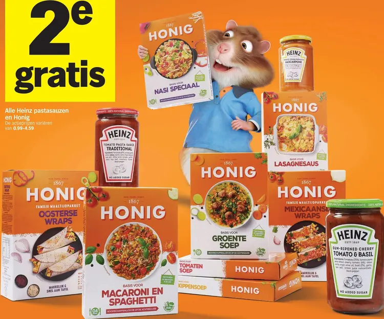 Aanbieding: Pastasauzen en Honig