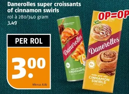 Aanbieding: Super croissants of cinnamon swirls