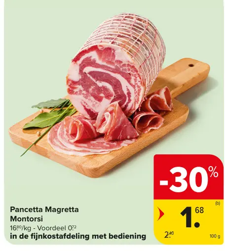 Promotie: Pancetta Magretta