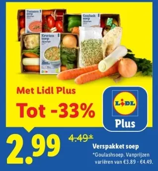 Aanbieding: Verspakket soep