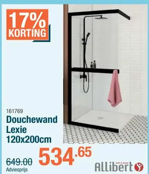 Aanbieding: Douchewand Lexie