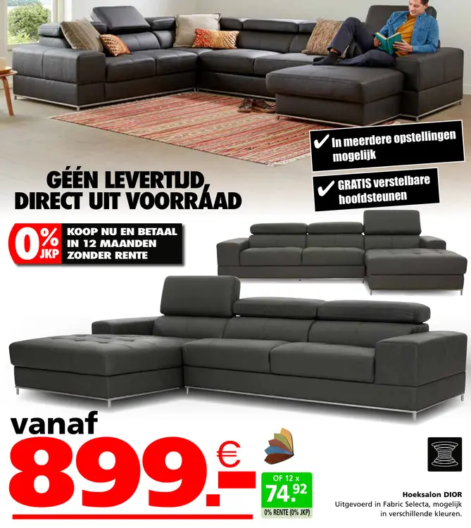 Promotie: Hoeksalon DIOR