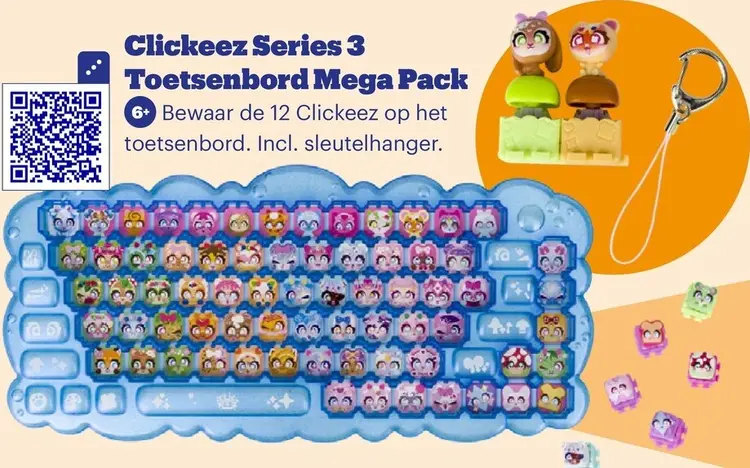 Promotie: Clickeez Series 3 Toetsenbord Mega Pack