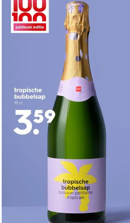 Promotie: tropische bubbelsap