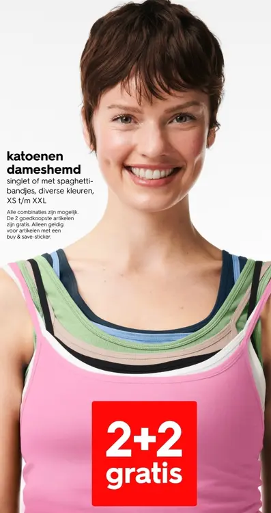 Aanbieding: katoenen dameshemd