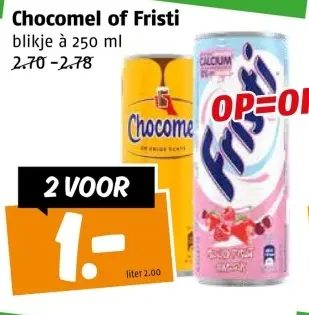 Aanbieding: Chocomel of Fristi