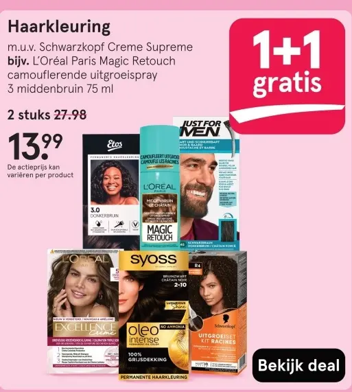 Aanbieding: Haarkleuring