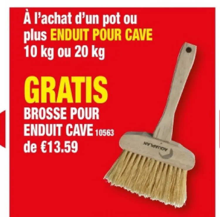 Offre: Brosse pour enduit cave