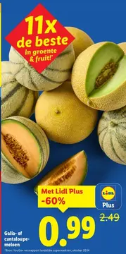 Aanbieding: Galia- of cantaloupemeloen