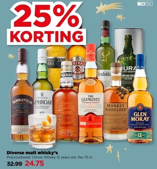 Aanbieding: Diverse malt whisky's