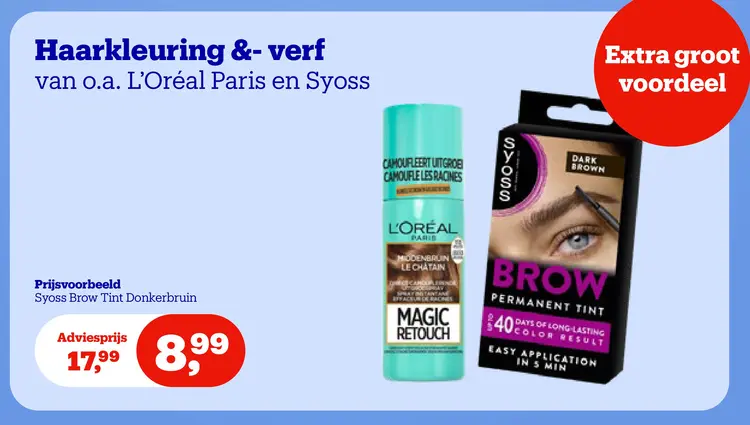 Aanbieding: Syoss Brow Tint Donkerbruin