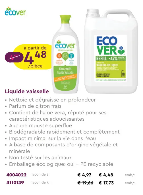 Offre: Liquide vaisselle