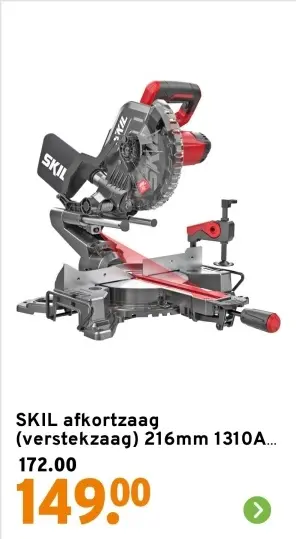 Aanbieding: afkortzaag