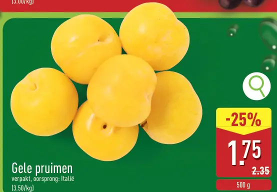 Aanbieding: Gele pruimen