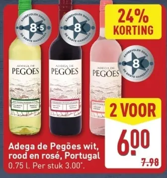 Aanbieding: Adega de Pegões wit, rood en rosé, Portugal