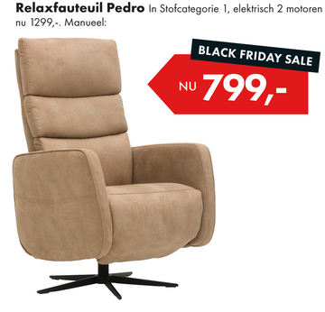 Aanbieding: Relaxfauteuil Pedro