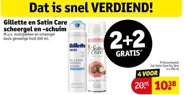 Aanbieding: Gillette en Satin Care scheergel en -schuim