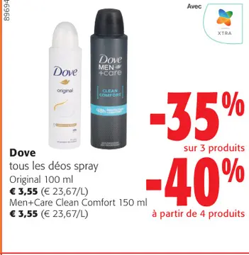 Offre: tous les déos spray
