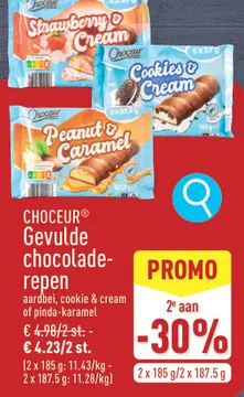 Aanbieding: Gevulde chocoladerepen